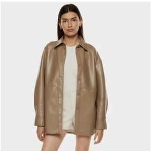 Aritzia | Babaton Pelli Shirt Jacket | XL | Camel